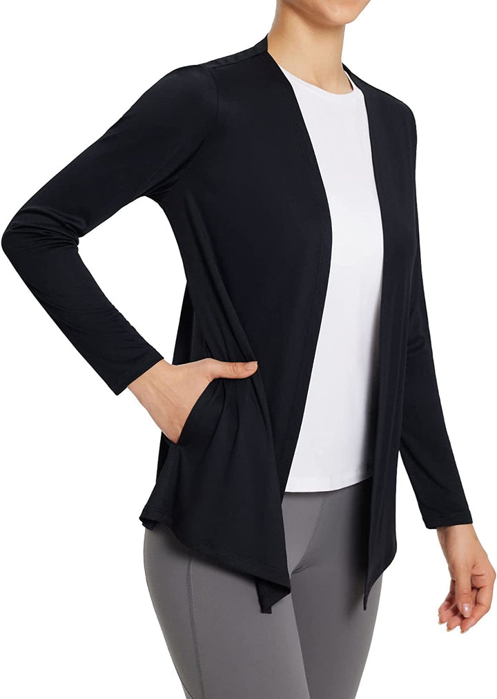 Women'S 𝐔𝐏𝐅 𝟓𝟎+ Sun Shirts Long Sleeve Lightweight Quick Dry 𝐂𝐚𝐫𝐝𝐢𝐠𝐚𝐧 with 𝐏𝐨𝐜𝐤𝐞𝐭𝐬 UV Protection Clothing
