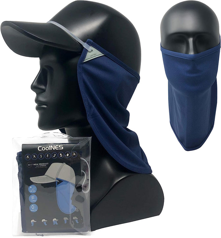 - UV Sun Protection Neck Drape Adjustable Multifunctional 2 in 1 Face Covering for Outdoor Fishing - Unisex
