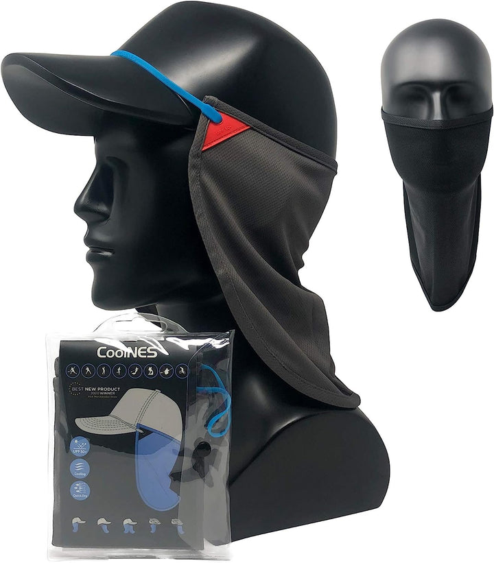 - UV Sun Protection Neck Drape Adjustable Multifunctional 2 in 1 Face Covering for Outdoor Fishing - Unisex