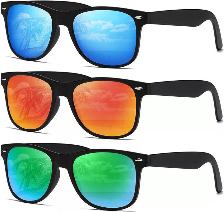 Sunglasses Men Polarized Sunglasses for Womens Trendy Retro Mirror Lens for Driving Fishing UV400 Protection
