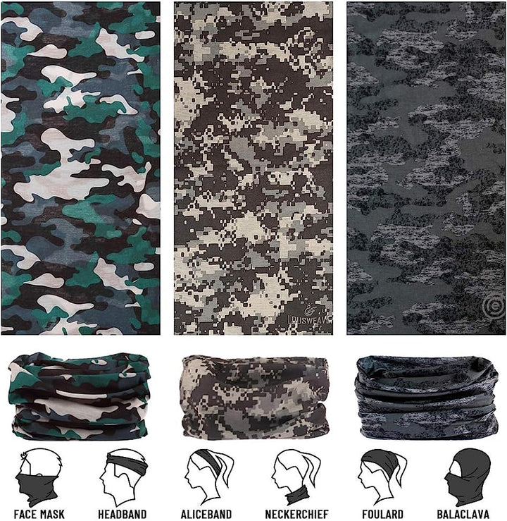 Headwear, Head Wrap, Neck Gaiter, Headband, Fishing Mask, Magic Scarf Face Bandana Mask Neck Tube Balaclava for Sport