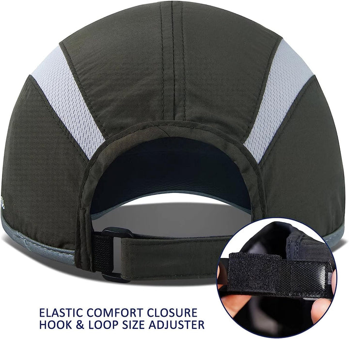 Reflective Folding Outdoor Hat Unstructured Design UPF 50+ Sun Protection Sport Hats for Womens and Mens